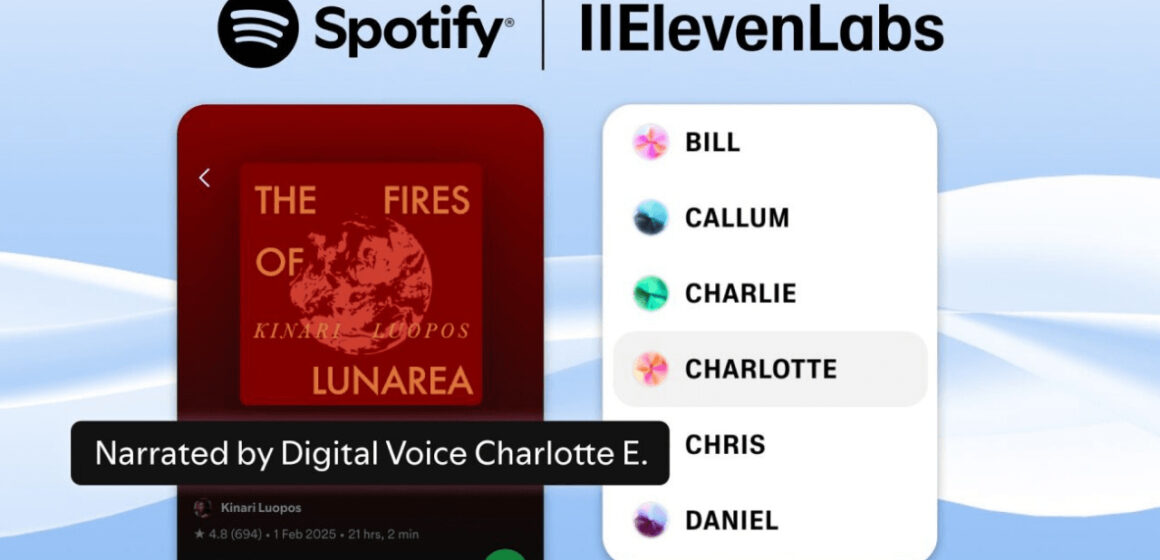 Spotify partners with ElevenLabs to expand ai-generated audiobooks